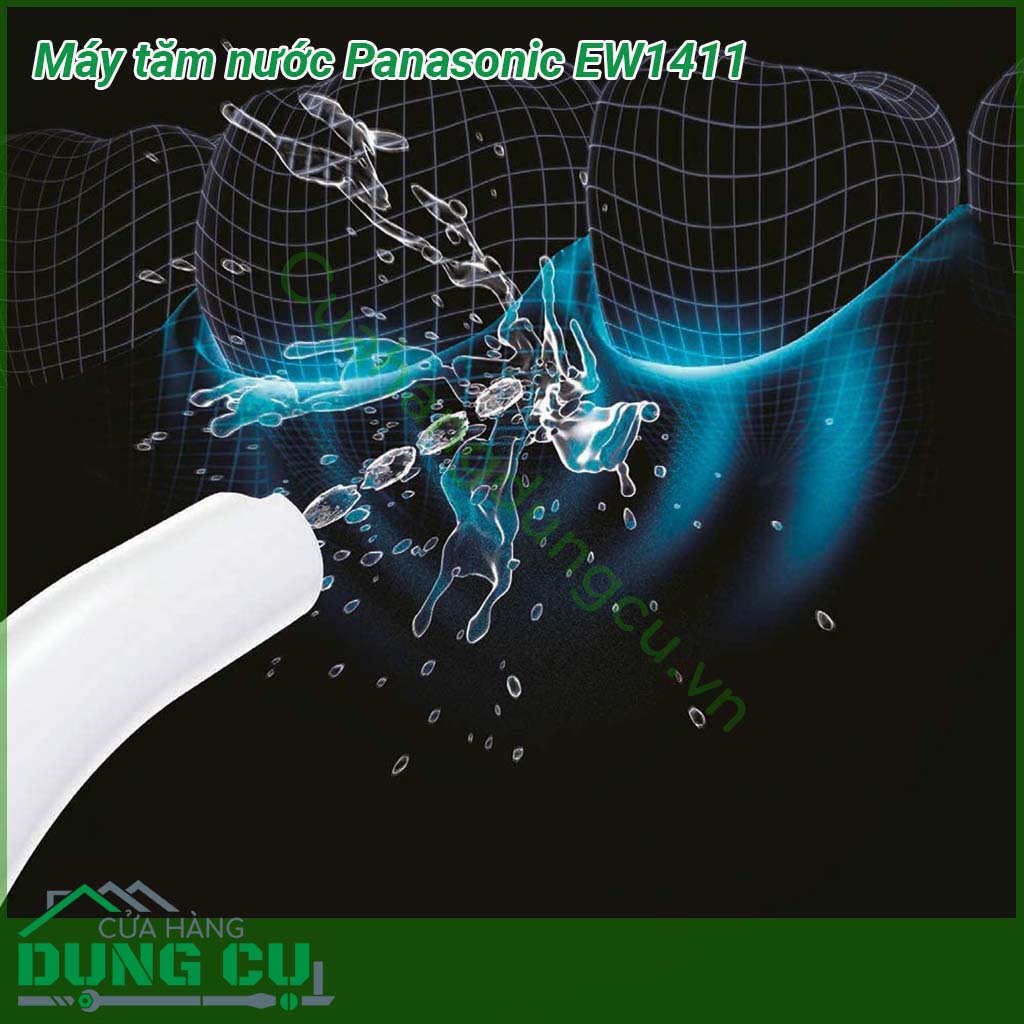 Máy tăm nước Panasonic EW1411&nbsp;thiết kế tay cầm dễ cầm nắm tần số bơm lên đến 1 400 xung mỗi phút đế sạc không dây an toàn và tiện lợi mỗi lần sạc đầy dùng được liên tục 15 phút Máy sẽ giúp bạn làm sạch toàn bộ răng ngay cả những vị trí khó làm sạch nhất