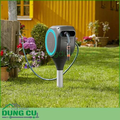 Bộ dây rút tự động 15 mét chân cắm đất Gardena 18604-20