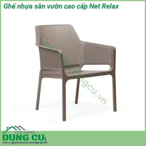 Ghế nhựa sân vườn cao cấp Net Relax được làm bằng chất liệu nhựa Polypropylene sợi thuỷ tinh với phụ gia chống tia UV có khả năng chịu nhiệt nắng mưa và thời tiết khắc nghiệt cực kỳ tốt rất thân thiện với môi trường và an toàn cho người sử dụng