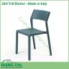 Ghế Trill Bistrot - Made in Italy là sự lựa chọn đầy phong cách cho bất kỳ không gian sống ngoài trời nào  Chiếc ghế không tay vịn này được làm bằng nhựa sợi thủy tinh đơn sắc có nhiều màu cho bạn lựa chọn có khả năng chống tia cực tím và thậm chí có thể tái chế