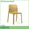 Ghế nhựa tựa lưng Bit được sản xuất tại Ý từ nhựa Sợi thủy tinh chất lượng cao có khả năng chống tia cực tím Thiết kế đơn giản tinh tế với những đường nét mềm mại gam màu đẹp mắt đặt ở không gian nội thất nào trong nhà cũng phù hợp