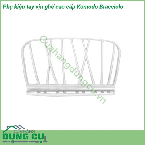 Phụ kiện tay vịn ghế cao cấp Komodo Bracciolo với thiết kế trang nhã lấy cảm hứng từ cành cây bạn có thể biến chiếc ghế bành và nội thất KOMODO trở nên thật đặc biệt  Tay vịn có thể cố định ở cả hai bên bằng polypropylene có thể tái chế và chống tia UV cũng như thời tiết xấu