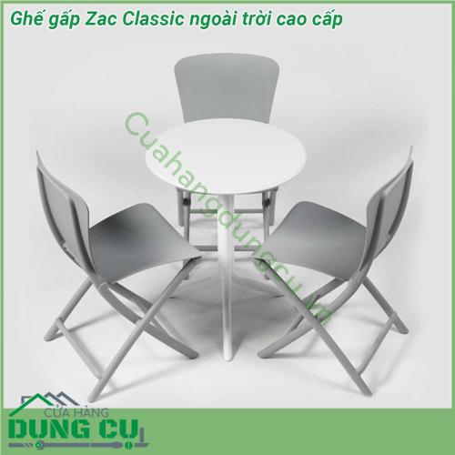 Ghế gấp Zac Classic ngoài trời cao cấp nhỏ gọn có thể gấp dẹt sợi thủy tinh không có tay vịn nhẹ dễ dàng gấp gọn và mang theo những chuyến picnic cắm trại  Phiên bản ZAC Classic có họa tiết chấm bi phẳng tạo hiệu ứng thẩm mỹ dễ chịu