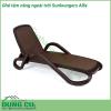 Ghế tắm nắng ngoài trời Sunloungers Alfa với khung được làm từ các hạt nhựa ABS nguyên sinh có độ cứng cao chống ăn mòn cách điện và không thấm nước Độ bền cao  mặt ghế bằng vải sợi cao cấp không thấm nước không ẩm mốc khó phai màu bền đẹp sau thời gian dài sử dụng