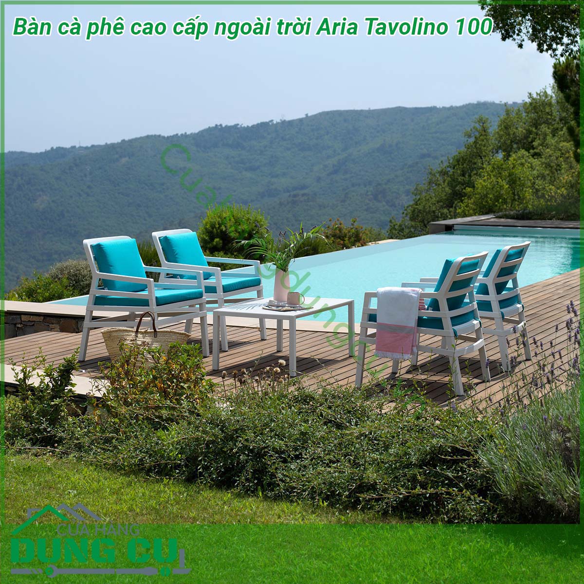 Bàn cà phê cao cấp ngoài trời Aria Tavolino 100 được làm từ chất liệu cao cấp với các ưu điểm như chống biến dạng cách điện không bị biến dạng Với kiểu dáng thiết kế tinh tế mẫu bàn làm tăng thêm sự sang trọng và đẳng cấp cho không gian sân vườn của bạn