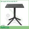 Bàn ngoài trời cao cấp Clip 70 là một chiếc bàn thiết kế đặc biệt cho không gian sân vườn ngoài trời với chất liệu nhựa sợi thủy tinh cao cấp  Mặt bàn DurelTop có độ bền cao  bề mặt mờ Có tăng chân Với chất liệu sử dụng cao cấp bạn hoàn toàn có thể yên tâm sử dụng chúng mà ko sợ nắng mưa hư hỏng hay bay màu