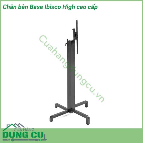 Chân bàn Base Ibisco High cao cấp được làm bằng chất liệu nhôm tráng cao cấp với kiểu dáng thiết kế sang trọng bạn có thể sử dụng mẫu chan bàn này cho các mặt bàn tròn có kích thước đường kính mặt D=60 D=70 hay bàn vuông có kích thước 60×60 hay 70c70 cm