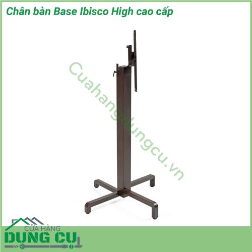 Chân bàn Base Ibisco High cao cấp được làm bằng chất liệu nhôm tráng cao cấp với kiểu dáng thiết kế sang trọng bạn có thể sử dụng mẫu chan bàn này cho các mặt bàn tròn có kích thước đường kính mặt D=60 D=70 hay bàn vuông có kích thước 60×60 hay 70c70 cm