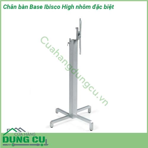 Chân bàn Base Ibisco High nhôm đặc biệt được làm bằng chất liệu nhôm tráng cao cấp với kiểu dáng thiết kế sang trọng bạn có thể sử dụng mẫu chan bàn này cho các mặt bàn tròn có kích thước đường kính mặt D=60 D=70 hay bàn vuông có kích thước 60×60 hay 70c70 cm