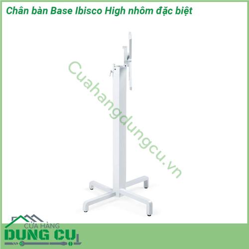 Chân bàn Base Ibisco High nhôm đặc biệt được làm bằng chất liệu nhôm tráng cao cấp với kiểu dáng thiết kế sang trọng bạn có thể sử dụng mẫu chan bàn này cho các mặt bàn tròn có kích thước đường kính mặt D=60 D=70 hay bàn vuông có kích thước 60×60 hay 70c70 cm