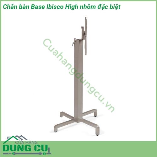 Chân bàn Base Ibisco High nhôm đặc biệt được làm bằng chất liệu nhôm tráng cao cấp với kiểu dáng thiết kế sang trọng bạn có thể sử dụng mẫu chan bàn này cho các mặt bàn tròn có kích thước đường kính mặt D=60 D=70 hay bàn vuông có kích thước 60×60 hay 70c70 cm