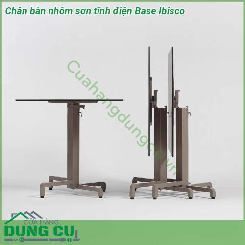 Chân bàn nhôm sơn tĩnh điện Base Ibisco mẫu chân bàn cao cấp thiết kế thông minh cho phép bạn có thể gập mặt bàn lại khi cần Chân sử dụng cho cả mặt bàn vuông và mặt bàn tròn