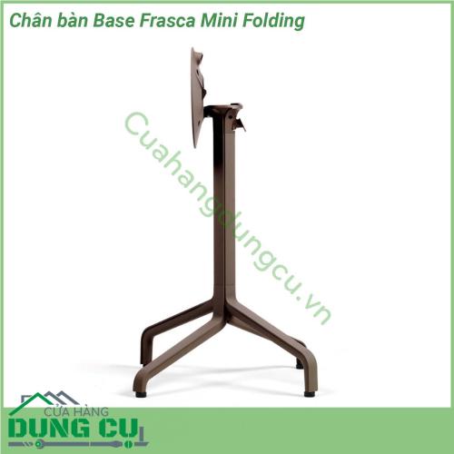 Chân bàn Base Frasca Mini Folding được làm bằng chất liệu nhôm sơn tĩnh điện chịu được thời tiết mưa nắng khắc nghiệt Rất thích hợp với sân vườn ngoài trời