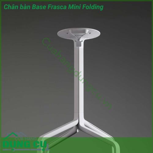 Chân bàn Base Frasca Mini Folding được làm bằng chất liệu nhôm sơn tĩnh điện chịu được thời tiết mưa nắng khắc nghiệt Rất thích hợp với sân vườn ngoài trời