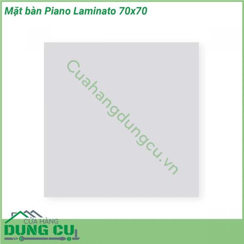 Mặt bàn Piano Laminato 70x70 được làm từ chất liệu cao cấp được xử lý tia UV chịu được thời tiết mưa nắng khắc nghiệt Rất thích hợp với sân vườn ngoài trời
