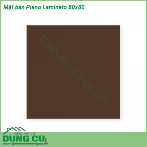 Mặt bàn Piano Laminato 80x80 được làm từ chất liệu cao cấp được xử lý tia UV chịu được thời tiết mưa nắng khắc nghiệt Rất thích hợp với sân vườn ngoài trời