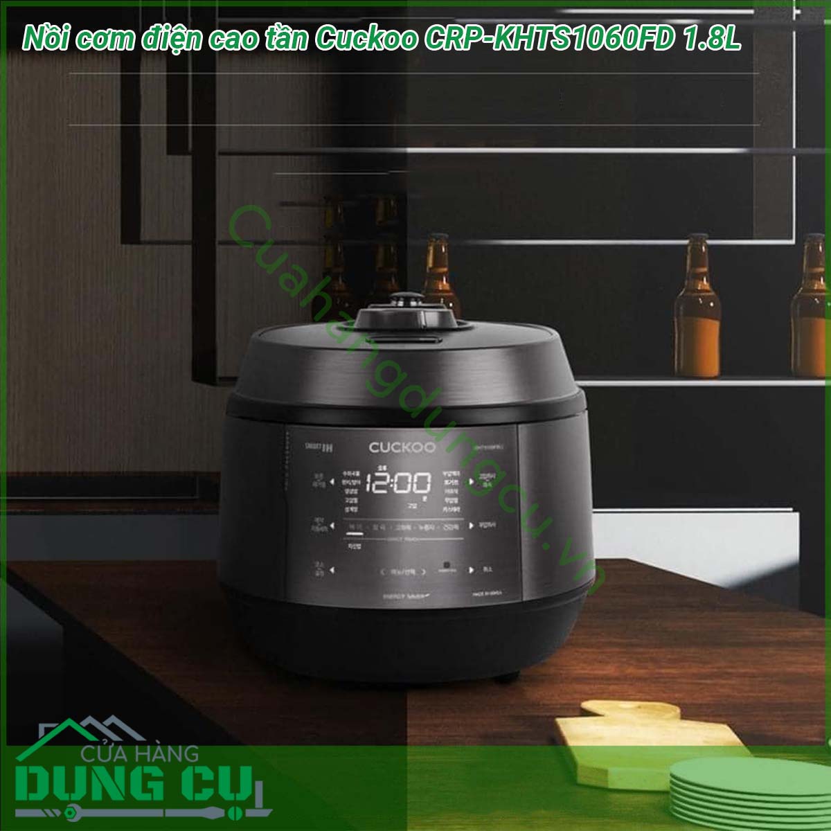 Nồi cơm điện cao tần Cuckoo CRP-KHTS1060FD 1 8L&nbsp;có rất nhiều tính năng hiện đại Hẹn giờ nấu hẹn giờ ủ ấm nhiều chế độ nấu được cài sẵn màn hình hiển thị thông tin LCD nút bấm điều khiển dễ sử dụng &nbsp;Cơm nấu bởi Nồi cơm điện Cao tần nấu ra ngon hơn dẻo hơn và không mất chất dinh dưỡng