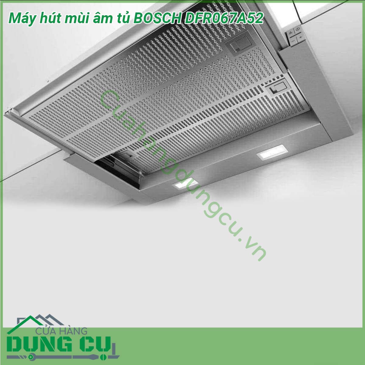 Máy hút mùi âm tủ BOSCH DFR067A52&nbsp;là thiết bị thông minh giúp loại bỏ mùi khó chịu có thiết kế âm tủ vô cùng tiết kiệm không gian Với chất liệu thép không gỉ cao cấp và thiết kế gọn gàng tiết kiệm diện tích có thể kéo ra khi hút mùi và đẩy vào khi không sử dụng mặt trước của thanh kéo có thể ốp theo chất liệu tủ bếp giúp cả gian tủ bếp đều liền mạch và đồng bộ