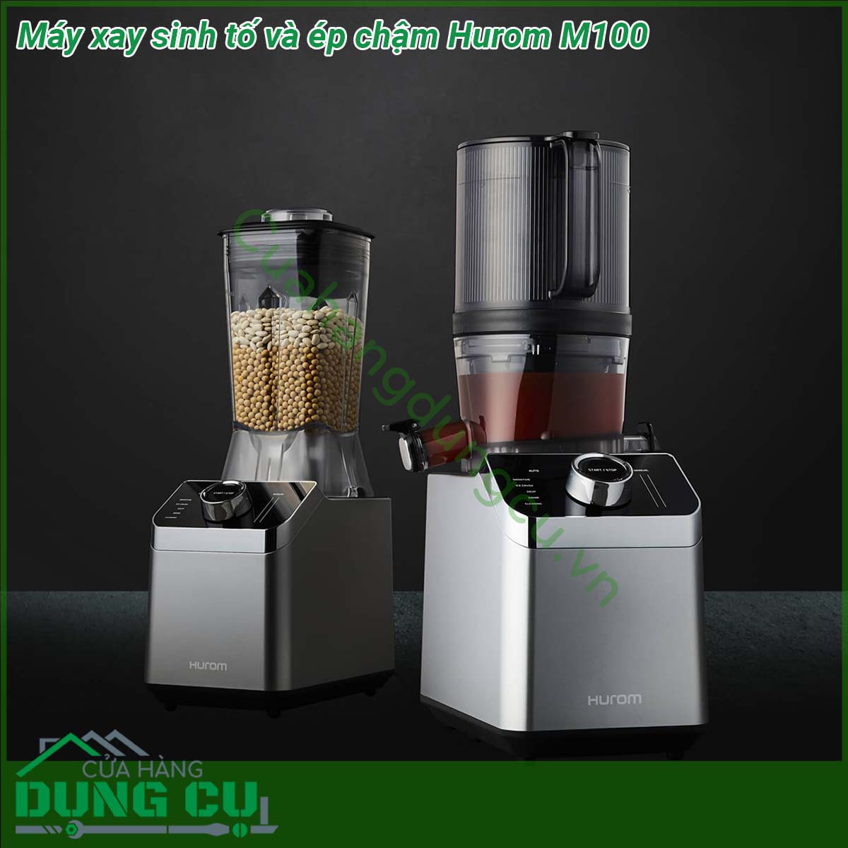 Máy xay sinh tố và ép chậm Hurom M100&nbsp;là sự kết hợp 2 trong 1 giữa tính năng ép chậm và xay sinh tố mang tới cho bạn những món thức uống hấp dẫn an toàn Với thiết kế hiện đại cùng màu sắc tươi sáng tinh tế gợi lên nét tinh tế cho gian bếp nhà bạn &nbsp;Bề mặt máy cũng được làm bằng chất liệu nhựa cao cấp trơn bóng nên rất dễ lau chùi thường xuyên bằng khăn mềm không tốn thời gian và công sức của các bà nội trợ