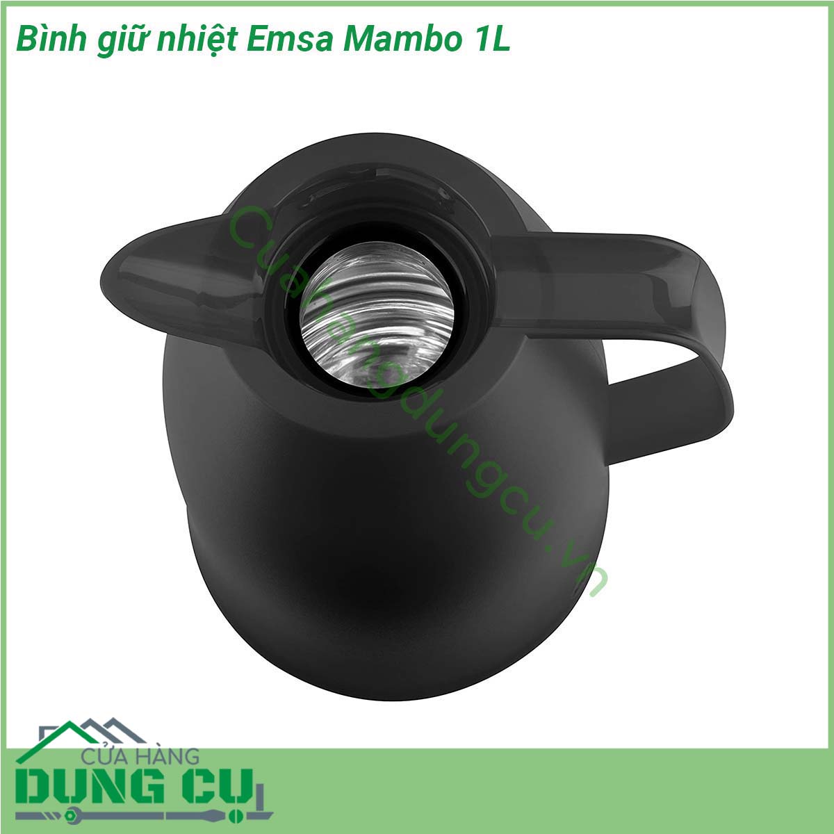 Bình giữ nhiệt Emsa Mambo 1L&nbsp;sở hữu thiết kế vô cùng ấn tượng với vỏ bình làm bằng nhựa bóng cao cấp thiết kế đơn giản trang nhã nhiều màu sắc siêu bền Sẽ là một thiết bị gia dụng không thể thiếu trong mỗi gia đình