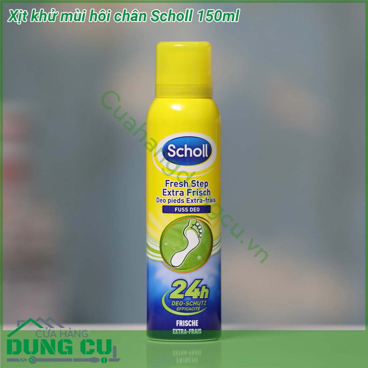 Xịt khử mùi hôi chân Scholl 150ml&nbsp;có chứa chất chuyên chống và khử mùi mồ hôi tinh dầu quế bạc hà Hấp thụ và làm mất mùi ngay lập tức Xịt khử mùi hôi giầy Scholl có thiết kế nhỏ gọn tiện dụng có thể mang theo bên người dễ dàng sử dụngHướng dẫn sử dụng ÖLắc đều trước khi phun xịt khử mùi hôi giầy Scholl