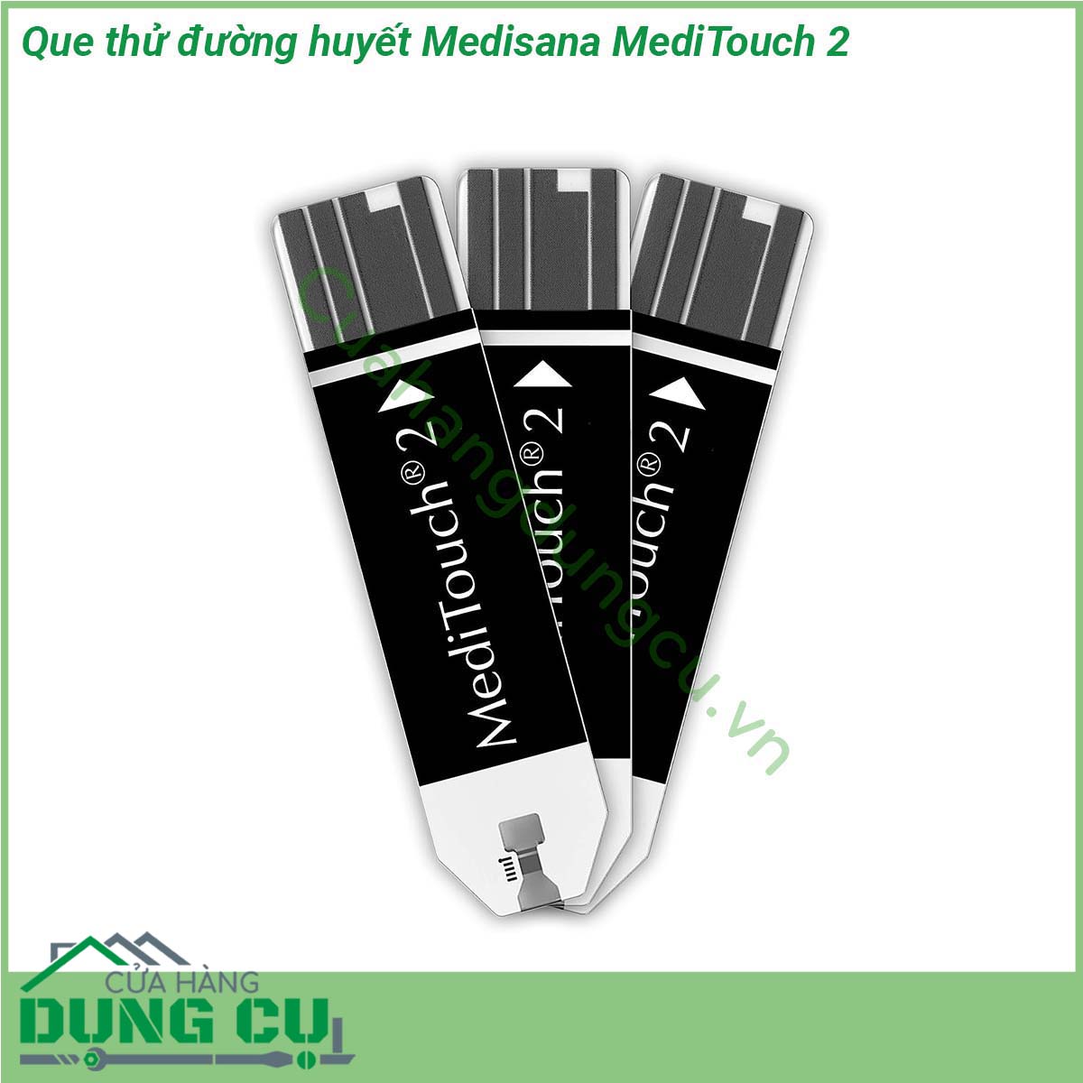 Que thử đường huyết Medisana MediTouch 2&nbsp;là sản phẩm thiết bị y tế hiện đại thông minh cho phép bạn kiểm soát được lượng đường trong máu là bao nhiêu từ đó đưa ra chế độ ăn uống sinh hoạt khoa học và tốt nhất cho sức khỏe của bạn