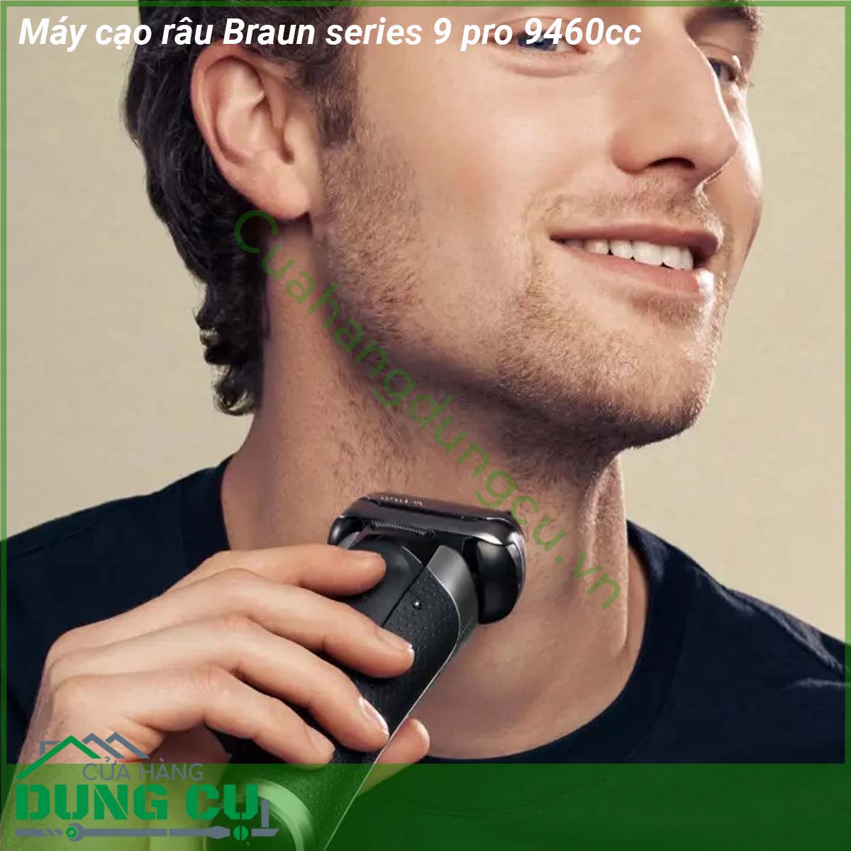 Máy cạo râu Braun series 9 pro 9460cc hoạt động hiệu quả và nhẹ nhàng bất kể đó là râu 1 3 hay 7 ngày &nbsp;Tông đơ ProLift độc đáo của nó nâng và cắt tóc dài và phẳng &nbsp;Máy cạo râu điện dành cho nam này đi kèm với Trung tâm SmartCare 5 trong 1 giúp máy cạo râu của bạn luôn sạch sẽ và hoạt động như mới mỗi ngày &nbsp;Máy cạo râu dễ dàng cạo sạch cả những sợi lông cứng nhờ Công tắc chính xác được thiết kế lại đặc biệt hữu ích ở những khu vực khó cạo