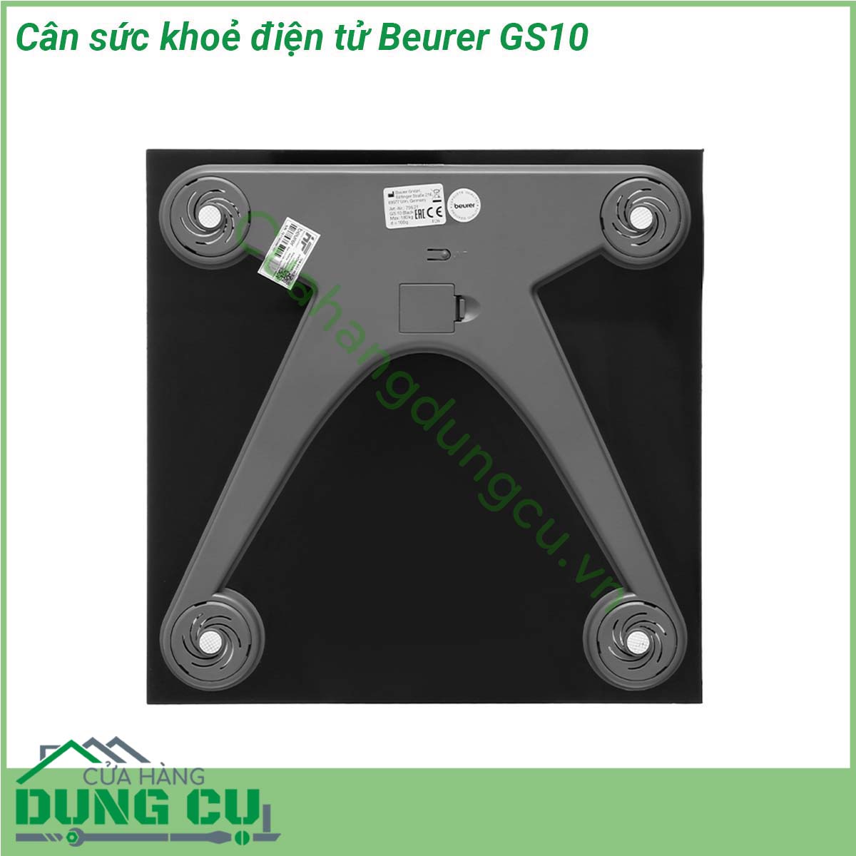 Cân sức khoẻ điện tử Beurer GS10&nbsp;cung cấp chỉ số cân nặng chính xác cho người con vật hàng hóa trọng lượng tải chịu được tối đa lên đến 180 kg &nbsp;Cân điện tử Beurer GS10 thiết kế sang trọng tăng tính thẩm mỹ cho không gian sử dụng giúp bạn theo dõi thường xuyên cân nặng của mình để cải thiện sức khỏe vóc dáng hiệu quả