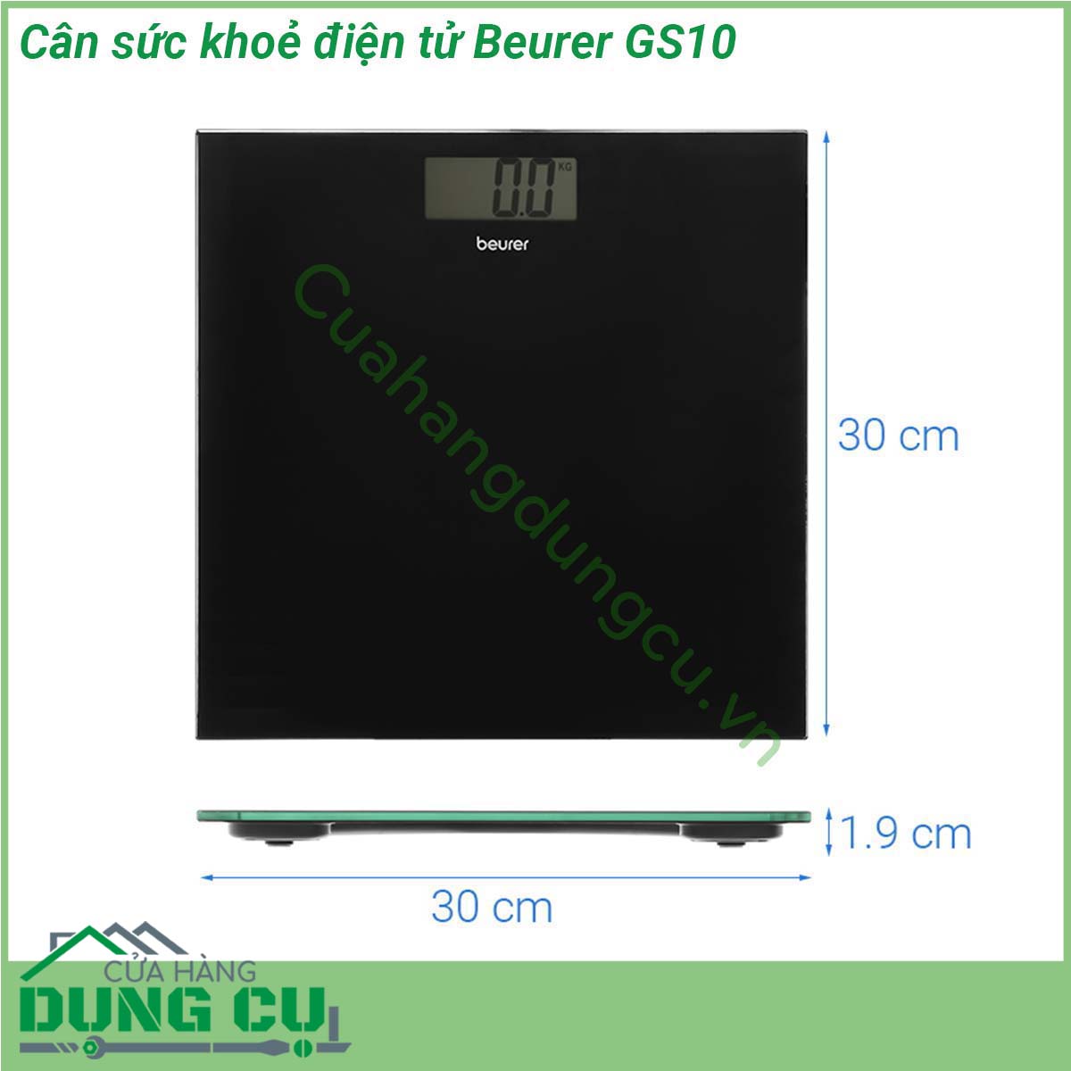 Cân sức khoẻ điện tử Beurer GS10&nbsp;cung cấp chỉ số cân nặng chính xác cho người con vật hàng hóa trọng lượng tải chịu được tối đa lên đến 180 kg &nbsp;Cân điện tử Beurer GS10 thiết kế sang trọng tăng tính thẩm mỹ cho không gian sử dụng giúp bạn theo dõi thường xuyên cân nặng của mình để cải thiện sức khỏe vóc dáng hiệu quả