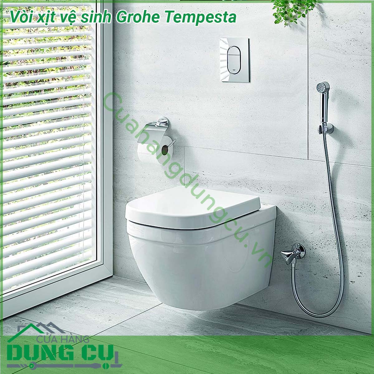 Vòi xịt vệ sinh Grohe Tempesta&nbsp;được thiết kế với kiểu dáng sang trọng hiện đại cùng với những tính năng vượt trội mang lại sự tiện dụng và bền bỉ cho khách hàng trong quá trình sử dụng sản phẩm &nbsp;Dùng với bồn cầu nhà tắm phòng vệ sinh gia đình khách sạn resort