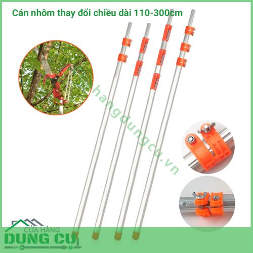 Cán nhôm đa năng thay đổi chiều dài 110-300cm