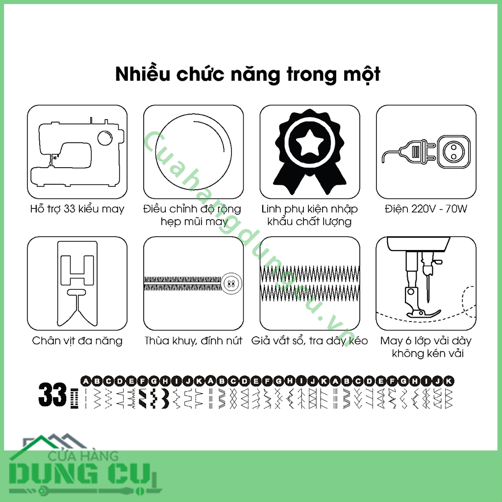 Máy May Gia Đình RICCAR K60K