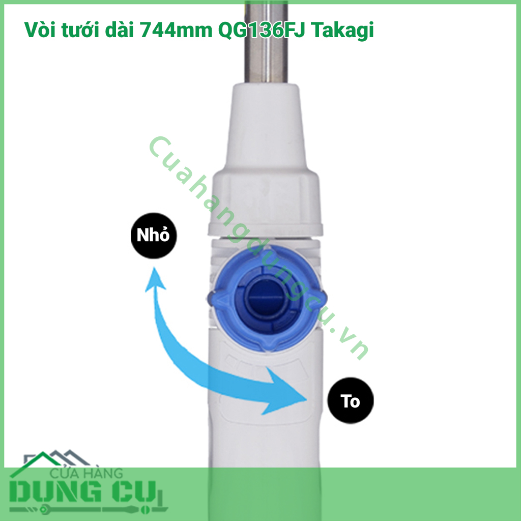 Vòi tưới dài 744mm Takagi QG136FJ