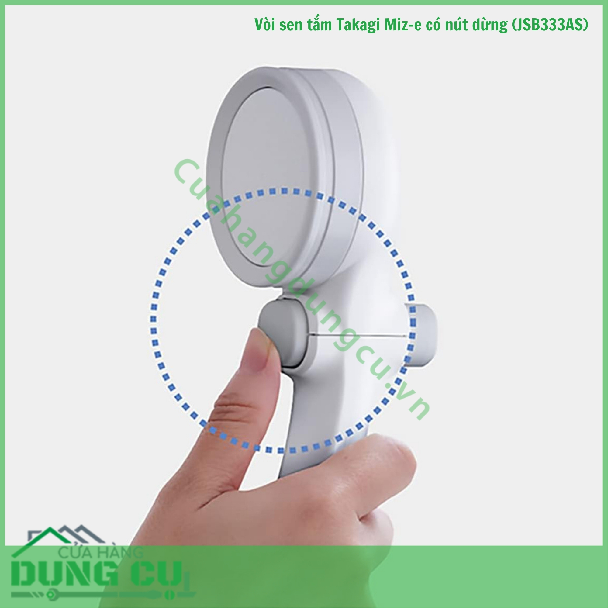 Vòi sen tắm Takagi Miz-e có nút dừng (JSB333AS)