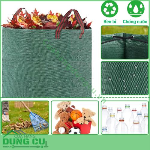 Túi thu gom lá cây rác trong vườn 270l