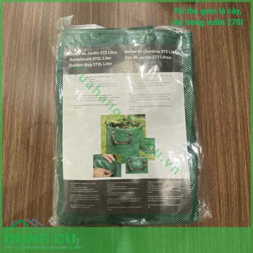 Túi thu gom lá cây rác trong vườn 270l