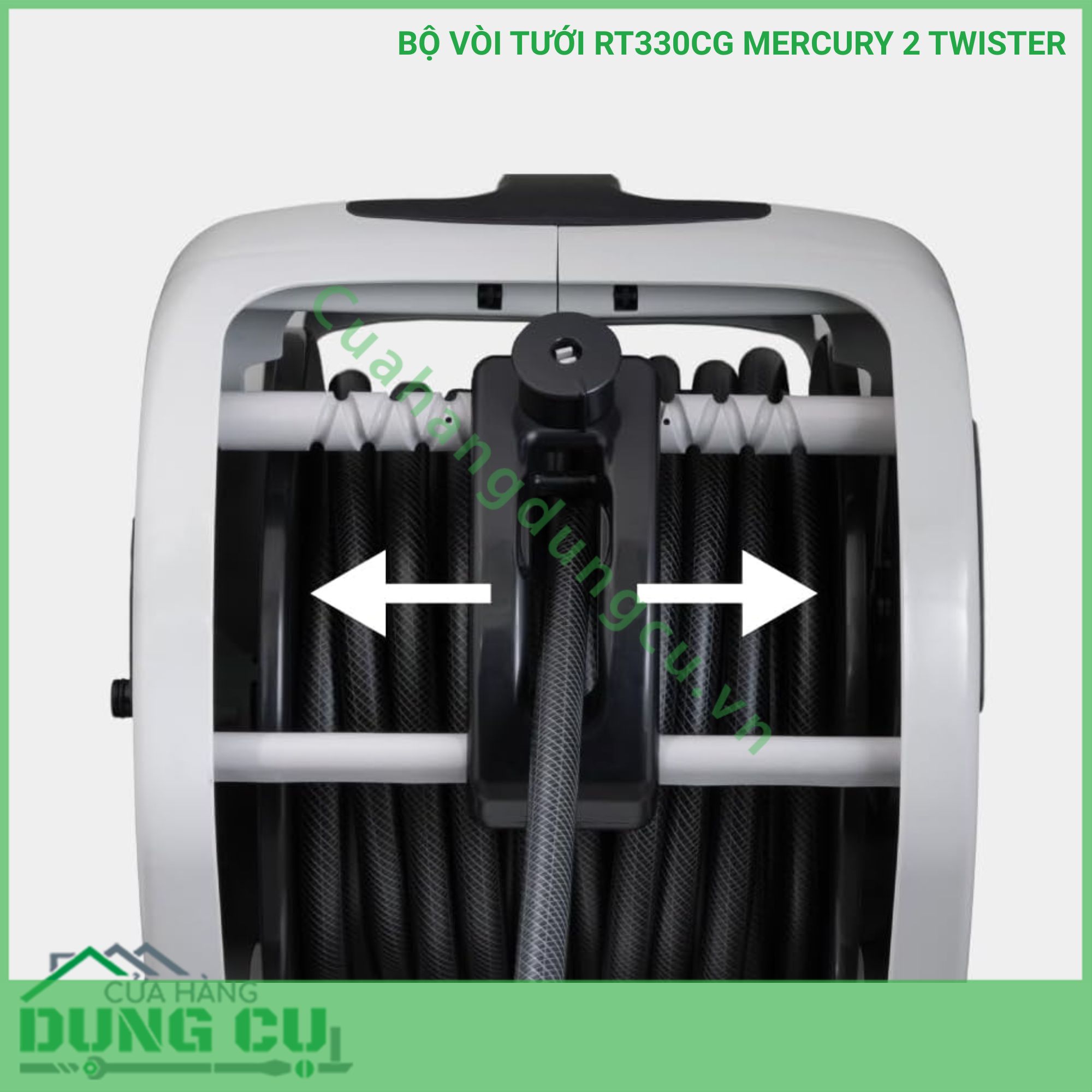 Bộ vòi thu rút tưới vườn Takagi Mercury 2 Twister (CG) 30m RT330CG