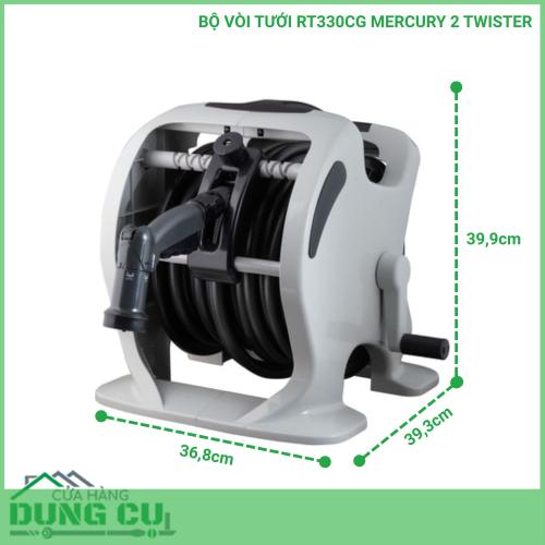 Bộ vòi thu rút tưới vườn Takagi Mercury 2 Twister (CG) 30m RT330CG