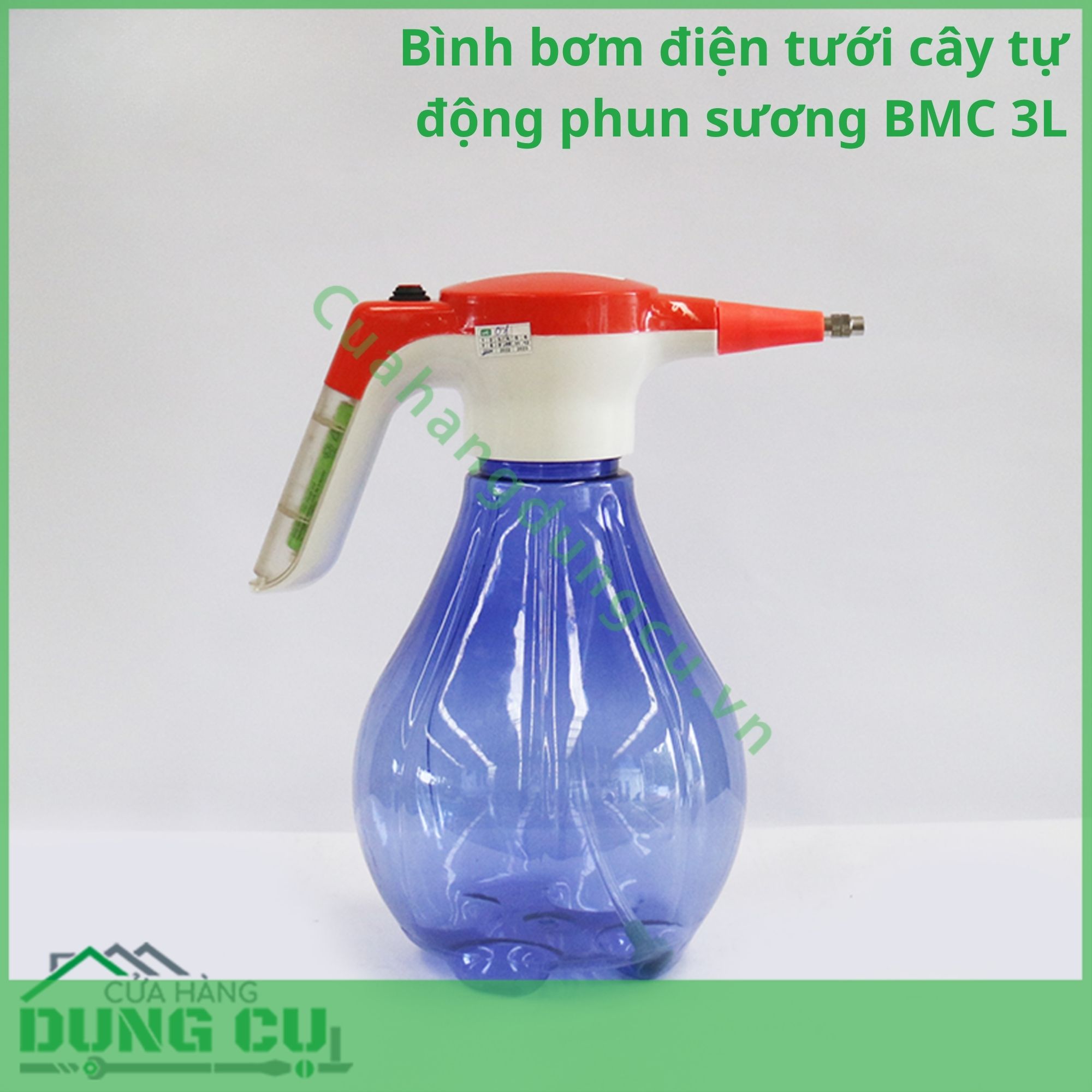 Bình bơm điện tưới cây tự động phun sương BMC 3L