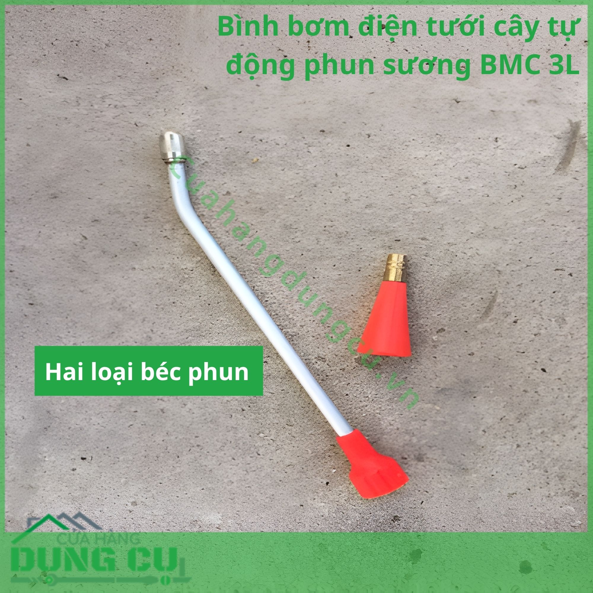Bình bơm điện tưới cây tự động phun sương BMC 3L