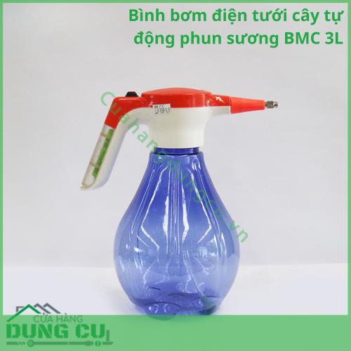 Bình bơm điện tưới cây tự động phun sương BMC 3L