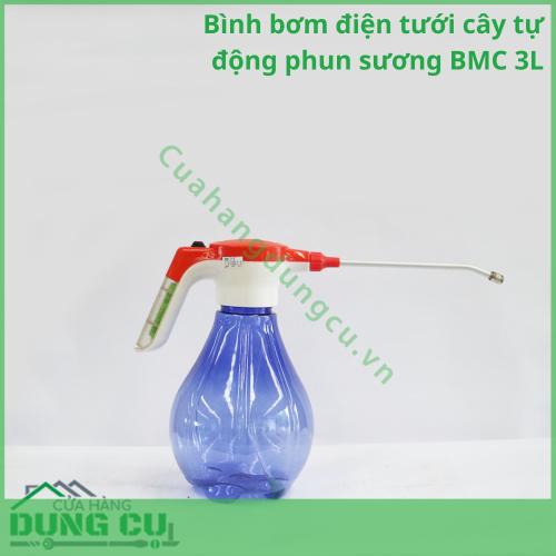 Bình bơm điện tưới cây tự động phun sương BMC 3L