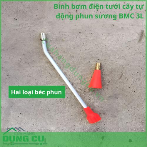 Bình bơm điện tưới cây tự động phun sương BMC 3L